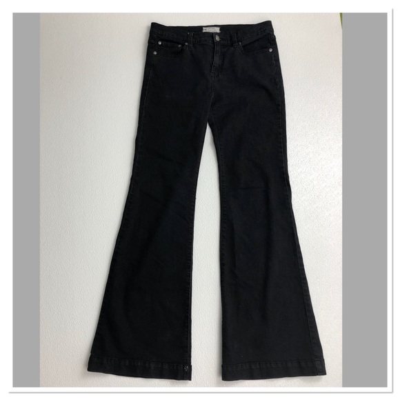 Free People Denim - Free People wide leg trouser jeans bell bottoms